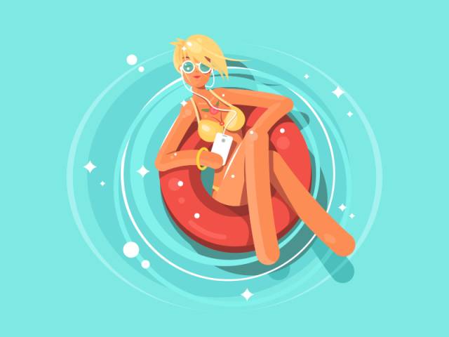 Girl In the Pool